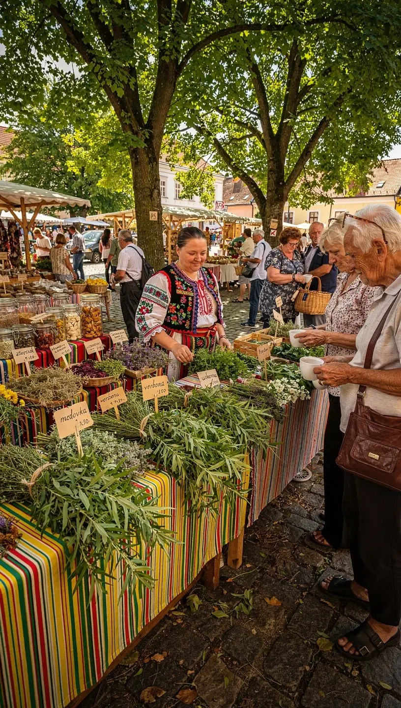 Pohár čaju z citrónovej verbény na drevenom stole s citrónovými kúskami.